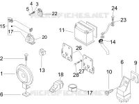 Relais - Batterie - Avertisseur sonore