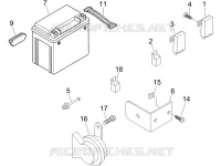 Relais - Batterie - Avertisseur sonore