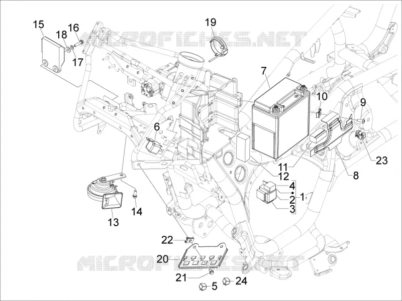 Relais - Batterie - Avertisseur sonore