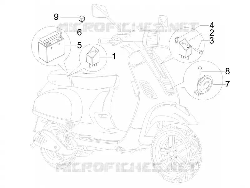 Relais - Batterie - Avertisseur sonore