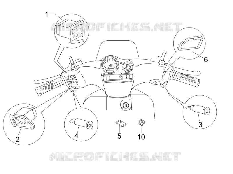 Inverseurs - Commutateurs - Boutons - Interrupteurs GILERA GILERA-SCOOTER 50 STALKER 2007  Stalker Special Edition