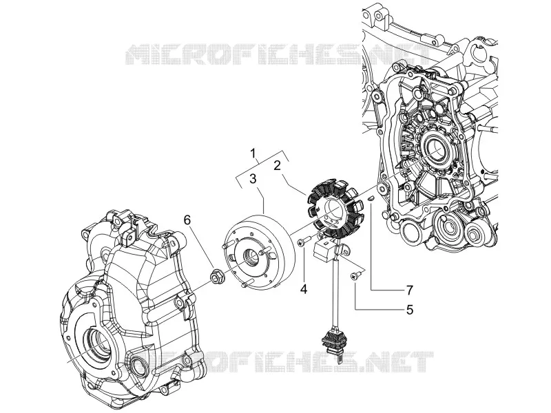 Volant magnetique VESPA VESPA-SCOOTER 125 GRANTURISMO 2006  Granturismo L E3