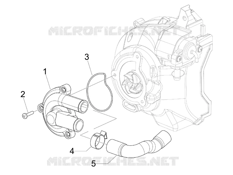 Pompe à eau VESPA VESPA-SCOOTER 125 GRANTURISMO 2005  Granturismo L Potenziato