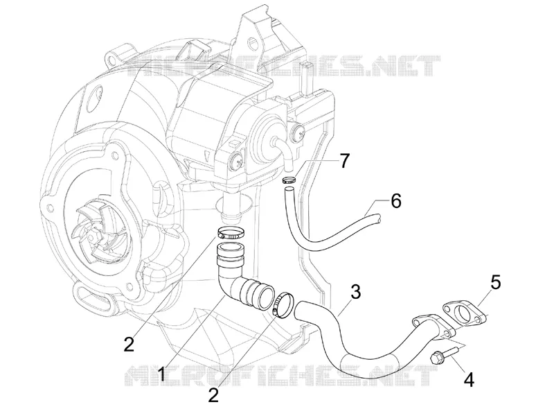 BOITE AIR SECONDAIRE VESPA VESPA-SCOOTER 125 GTV 2006  GTV 4T E3