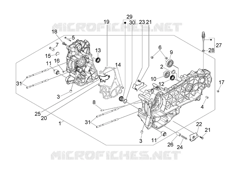 Carter VESPA VESPA-SCOOTER 200 GRANTURISMO 2005  Granturismo L