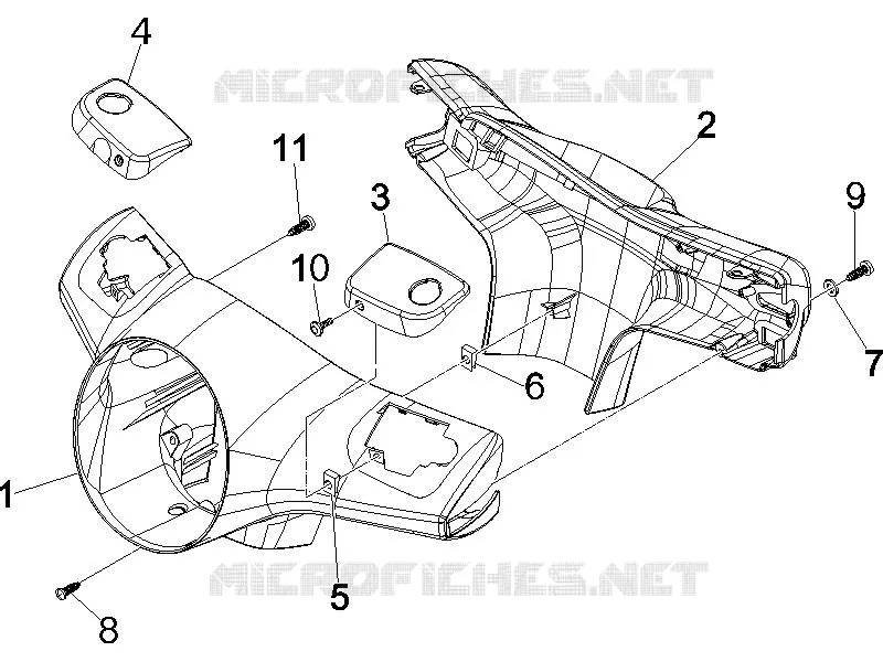 Couvertures guidon VESPA VESPA-SCOOTER 200 GRANTURISMO 2006  Granturismo L