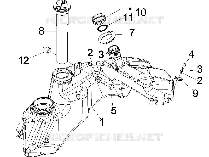 Réservoir carburant VESPA VESPA-SCOOTER 250 GT 2007  GT ie 60° E3
