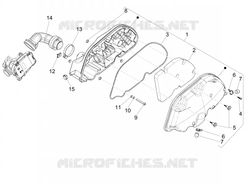 Filtre à air VESPA VESPA-SCOOTER 125 GTS 2016  GTS 4T 3V ie Super
