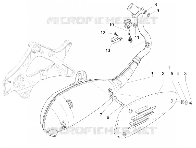 Silencieux VESPA VESPA-SCOOTER 125 GTS 2016  GTS 4T 3V ie Super