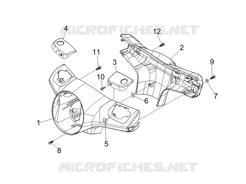 Couvertures guidon VESPA VESPA-SCOOTER 125 GTS 2007  GTS 4T E3