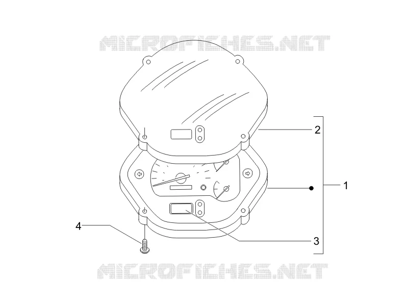 Groupe instruments - Cruscotto VESPA VESPA-SCOOTER 125 GTS 2008  GTS 4T E3