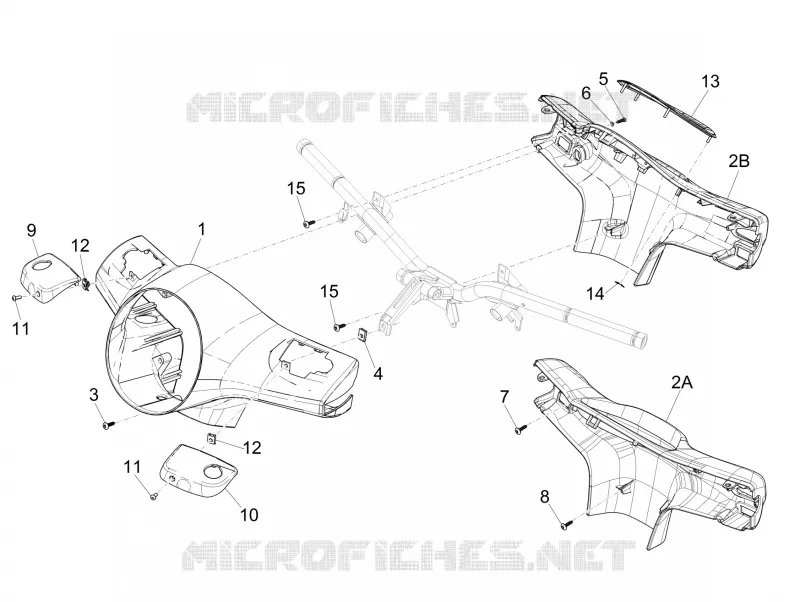 Couvertures guidon VESPA VESPA-SCOOTER 125 GTS 2016  GTS 4T ie Super E3
