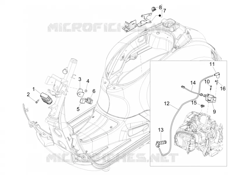 Régulateurs de tension - Centrales electroniques - Bobine H.T. VESPA VESPA-SCOOTER 150 GTS 2014  GTS Super ie 4T 3V