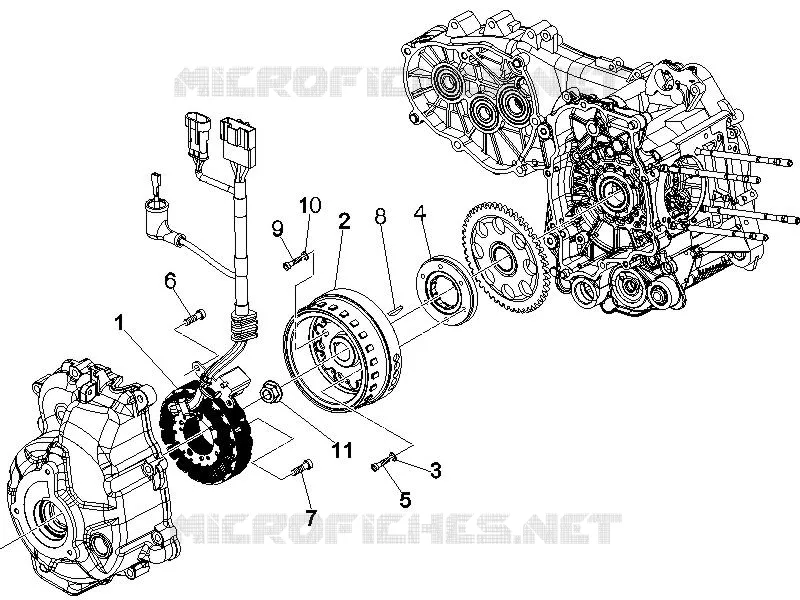Volant magnetique VESPA VESPA-SCOOTER 250 GTS 2005  GTS
