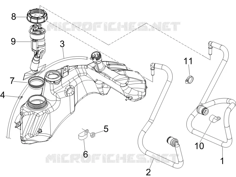 Instalation de l'alimentation VESPA VESPA-SCOOTER 250 GTS 2006  GTS ABS
