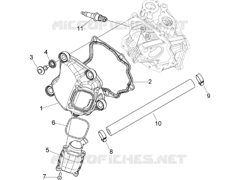 Couvercle culasse VESPA VESPA-SCOOTER 250 GTS 2006  GTS ABS