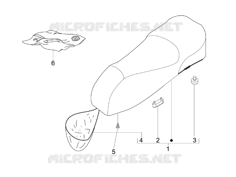 Selle/sieges VESPA VESPA-SCOOTER 250 GTS 2011  GTS ie