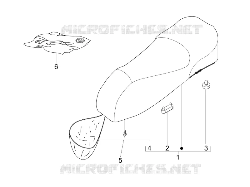 Selle/sieges VESPA VESPA-SCOOTER 300 GTS 2010  GTS ie