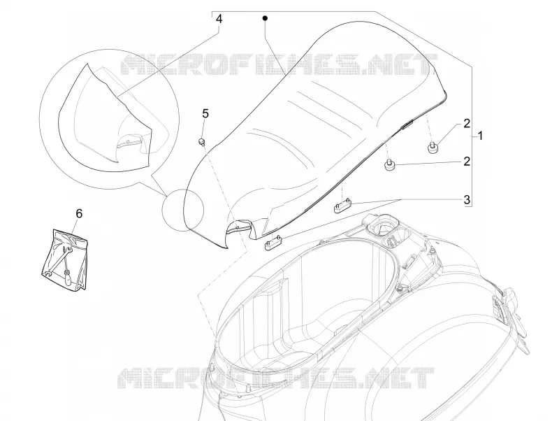 Selle/sieges VESPA VESPA-SCOOTER 300 GTS 2016  GTS ie