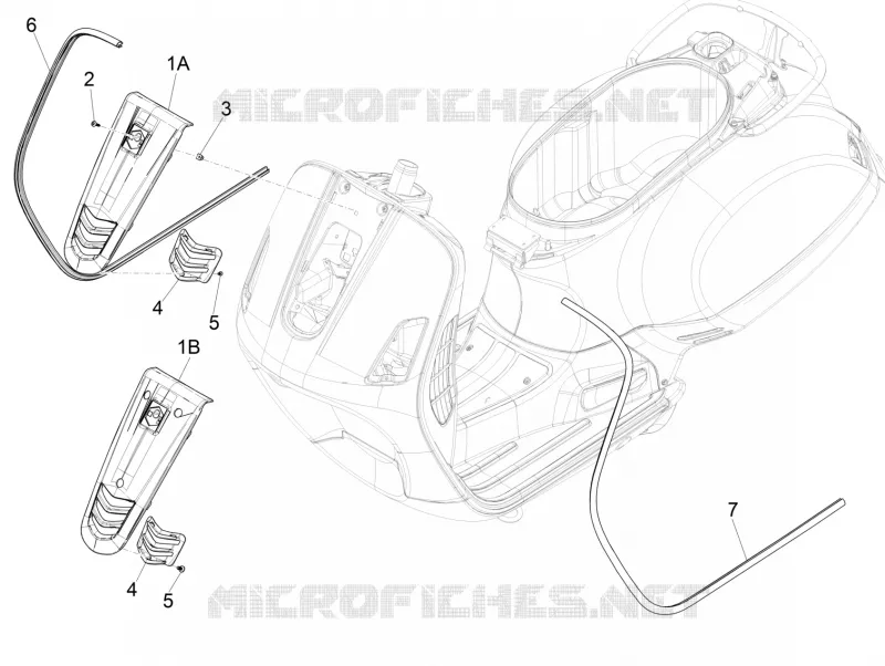Tablier avant VESPA VESPA-SCOOTER 300 GTS 2017  GTS ie ABS E4
