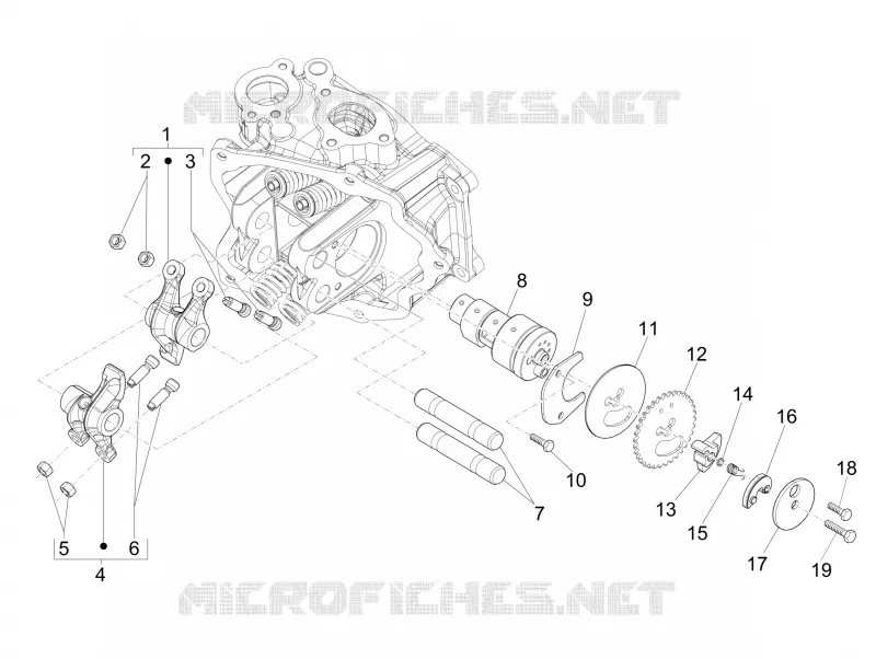 Groupe support balanciers VESPA VESPA-SCOOTER 300 GTS 2014  GTS ie ABS Super