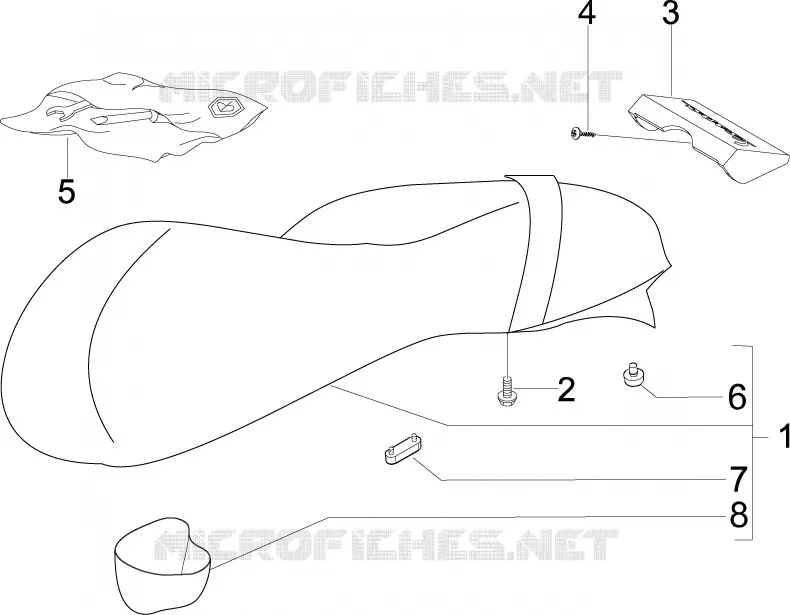 Selle/sieges VESPA VESPA-SCOOTER 300 GTS 2010  GTS ie Super