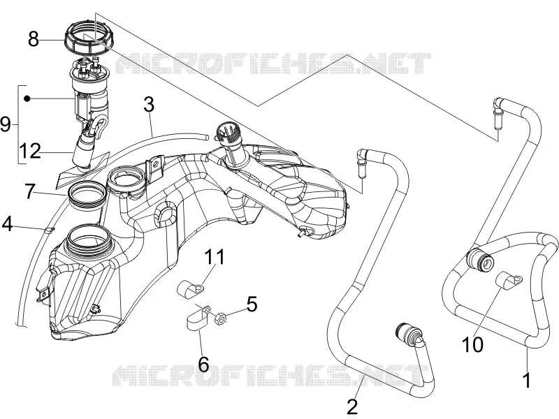 Instalation de l'alimentation VESPA VESPA-SCOOTER 300 GTS 2012  GTS ie Super Sport