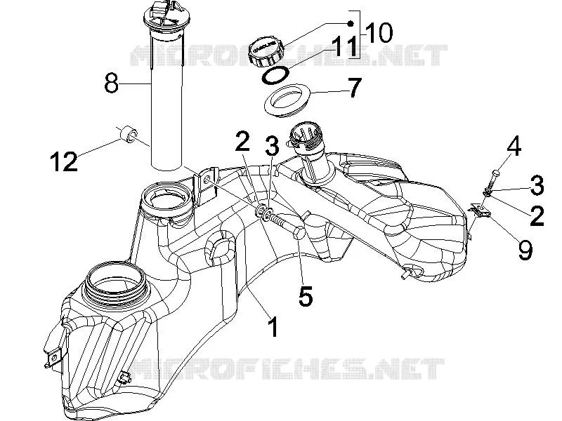 Réservoir carburant VESPA VESPA-SCOOTER 300 GTS 2012  GTS ie Super Sport