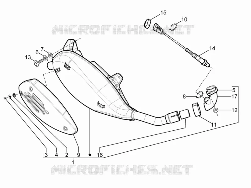 Silencieux VESPA VESPA-SCOOTER 250 GTV 2008  GTV ie