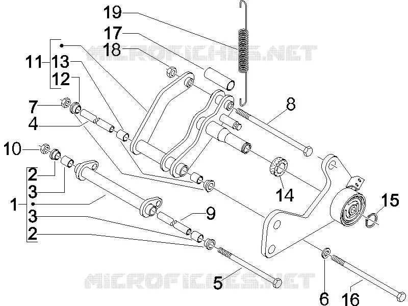 Bras oscillant VESPA VESPA-SCOOTER 250 GTV 2008  GTV ie