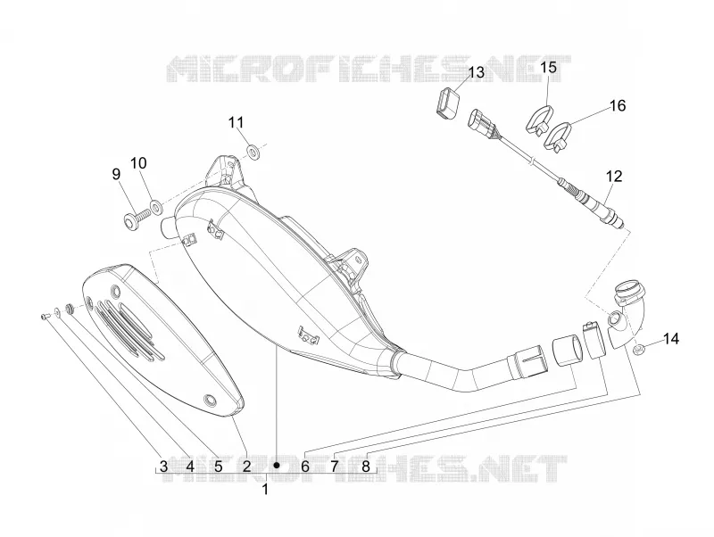 Silencieux VESPA VESPA-SCOOTER 250 GTV 2009  GTV ie