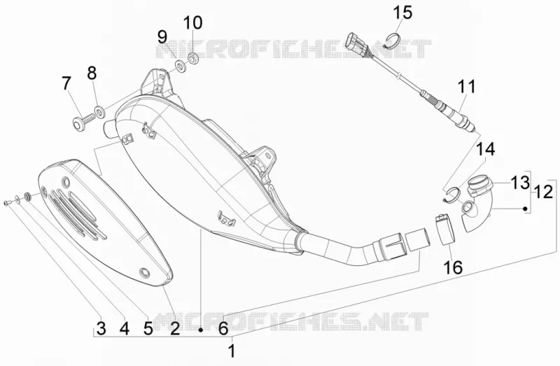 Silencieux VESPA VESPA-SCOOTER 300 GTV 2011  GTV 4T 4V ie
