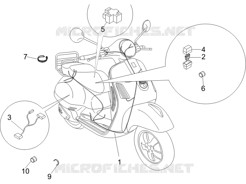 Faisceau de câbles principal VESPA VESPA-SCOOTER 125 LX 2006  LX 4T