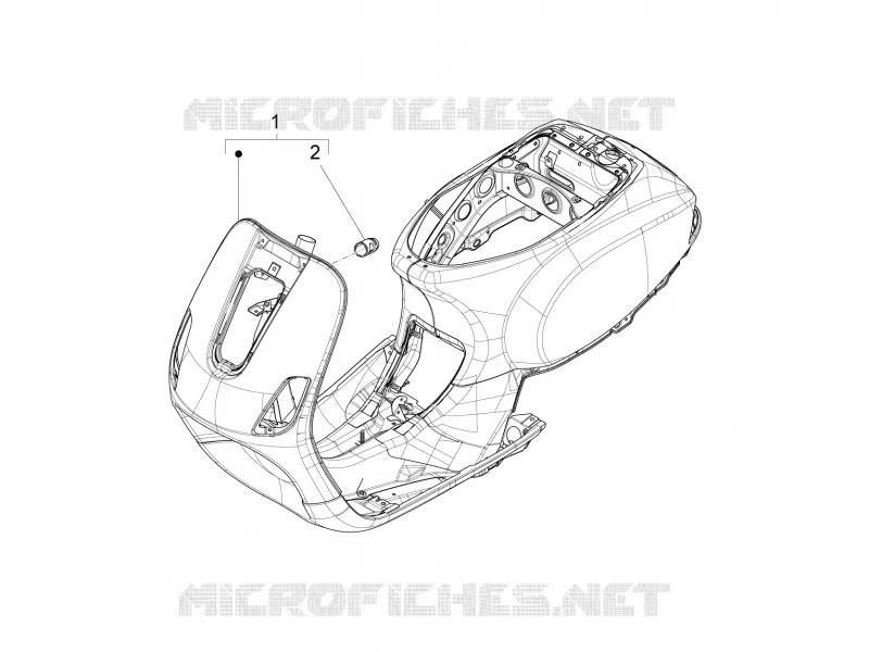 Châssis/coque VESPA VESPA-SCOOTER 125 LX 2013  LX 4T 3V ie