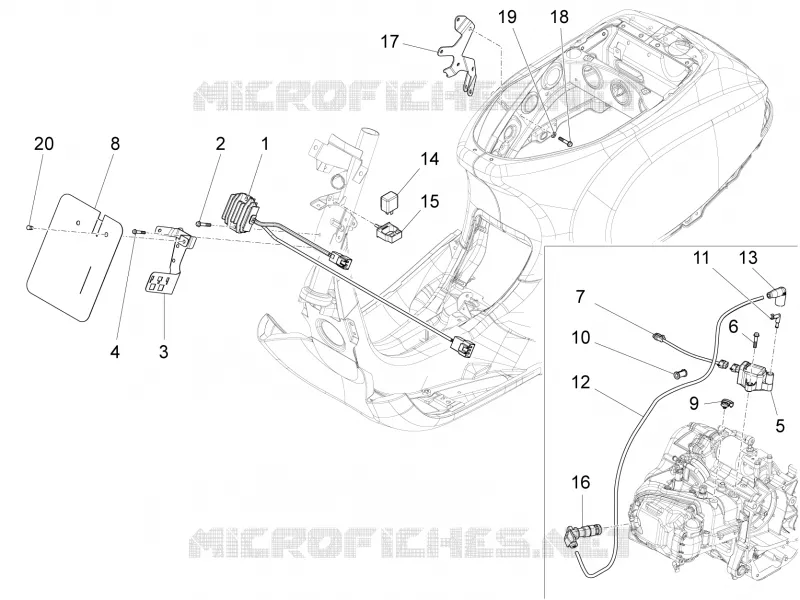 Régulateurs de tension - Centrales electroniques - Bobine H.T. VESPA VESPA-SCOOTER 125 LX 2013  LX 4T 3V ie