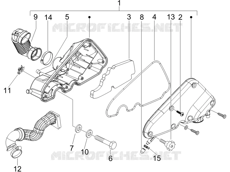 Filtre à air VESPA VESPA-SCOOTER 125 LX 2008  LX 4T E3