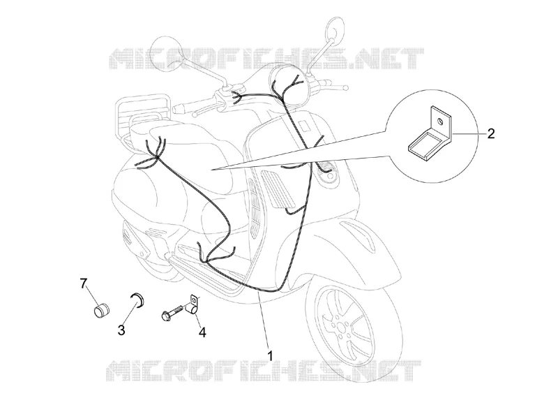 Faisceau de câbles principal VESPA VESPA-SCOOTER 150 LX 2009  LX 4T