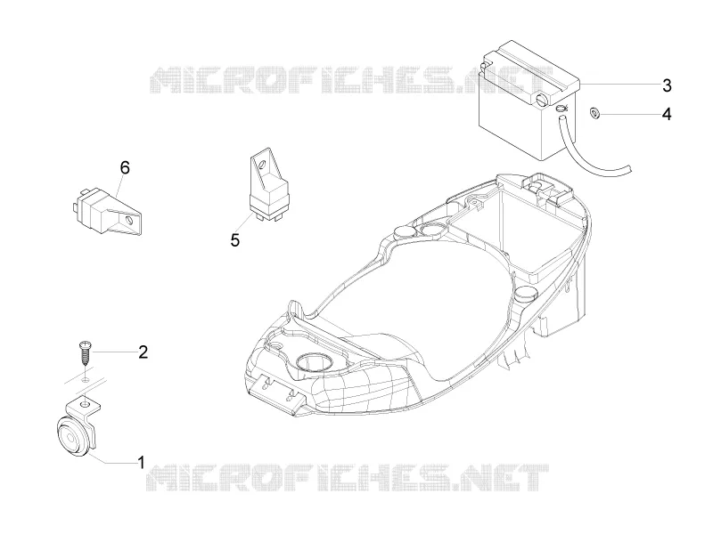 Relais - Batterie - Avertisseur sonore VESPA VESPA-SCOOTER 150 LX 2011  LX 4T 2V ie E3