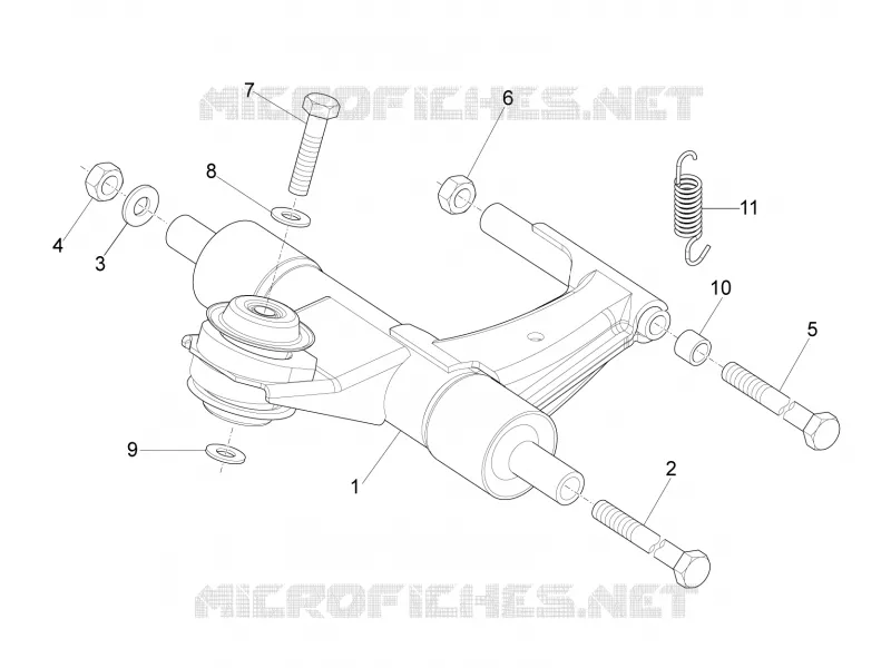 Bras oscillant VESPA VESPA-SCOOTER 150 LX 2013  LX 4T 2V ie E3