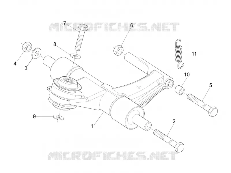 Bras oscillant VESPA VESPA-SCOOTER 150 LX 2012  LX 4T ie E3