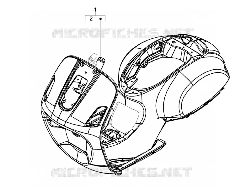 Châssis/coque VESPA VESPA-SCOOTER 150 LX 2011  LX 4T ie Touring