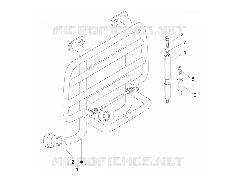 Porte-bagages avant VESPA VESPA-SCOOTER 150 LX 2010  LX 4T ie Touring
