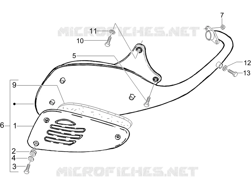 Silencieux VESPA VESPA-SCOOTER 50 LX 2011  LX 2T