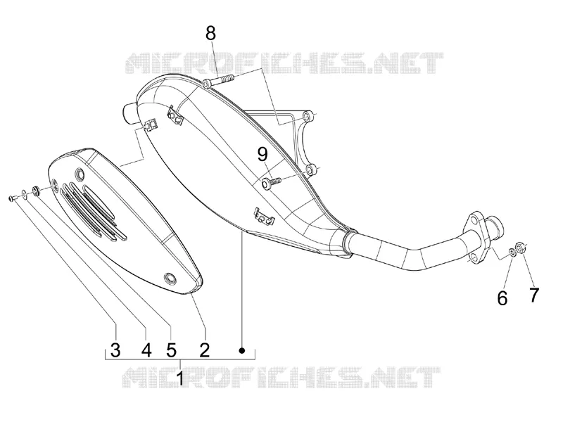 Silencieux VESPA VESPA-SCOOTER 50 LX 2013  LX 4T-4V