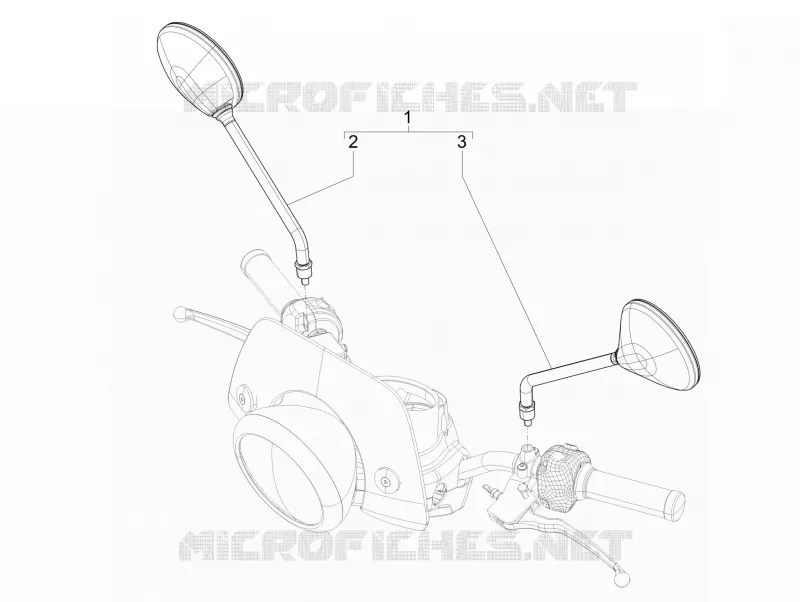 Rétroviseur/s VESPA VESPA-SCOOTER 125 LXV 2013  LXV 4T 3V E3