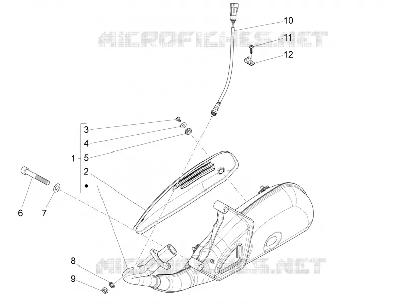 Silencieux VESPA VESPA-SCOOTER 125 LXV 2015  LXV 4T 3V E3