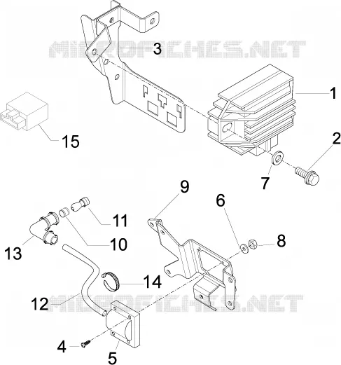 Régulateurs de tension - Centrales electroniques - Bobine H.T. VESPA VESPA-SCOOTER 125 LXV 2011  LXV 4T ie E3