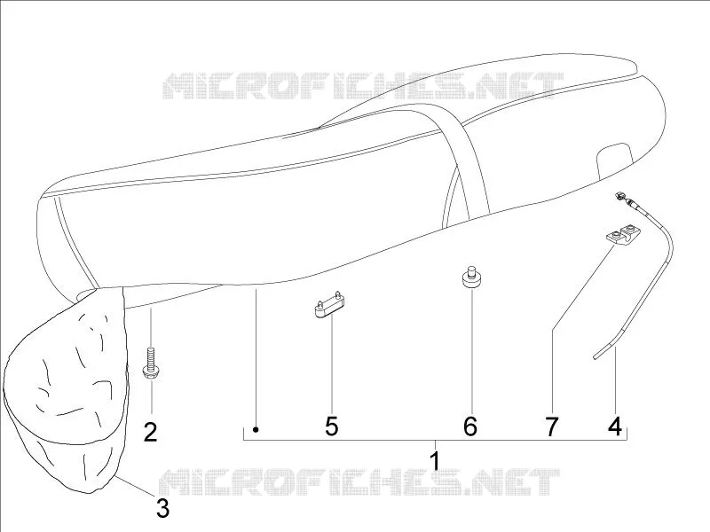 Selle/sieges VESPA VESPA-SCOOTER 125 LXV 2013  LXV 4T ie E3