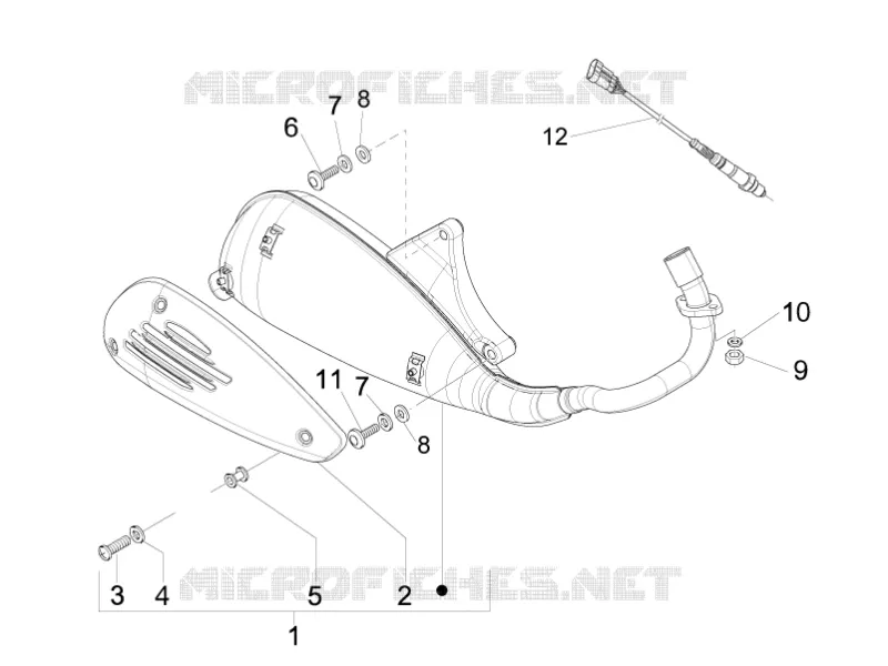 Silencieux VESPA VESPA-SCOOTER 125 LXV 2013  LXV 4T ie E3