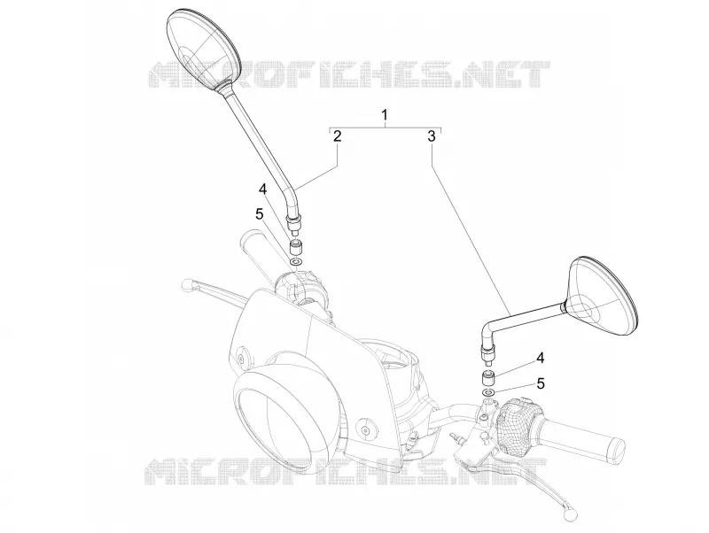 Rétroviseur/s VESPA VESPA-SCOOTER 150 LXV 2011  LXV 15